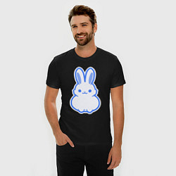 Футболка slim-fit White bunny, цвет: черный — фото 2