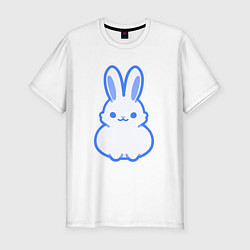 Футболка slim-fit White bunny, цвет: белый