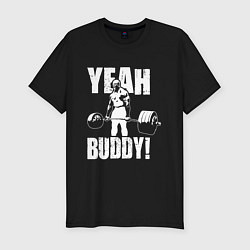 Футболка slim-fit Yeah buddy - Ронни Коулман, цвет: черный