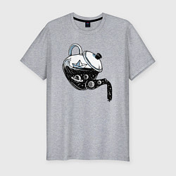Футболка slim-fit Космос в чайнике, цвет: меланж