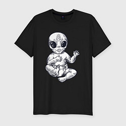 Футболка slim-fit Baby alien, цвет: черный