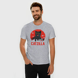 Футболка slim-fit Catzilla, цвет: меланж — фото 2