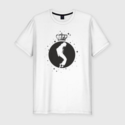 Футболка slim-fit Michael Jackson king, цвет: белый