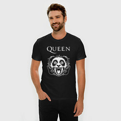 Футболка slim-fit Queen rock panda, цвет: черный — фото 2