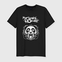 Мужская slim-футболка My Chemical Romance rock panda