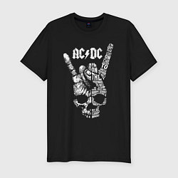 Футболка slim-fit AC DC - highway to hell, цвет: черный