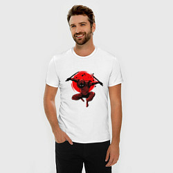 Футболка slim-fit Ninja, цвет: белый — фото 2