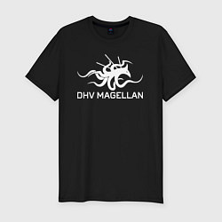 Футболка slim-fit Dhv magellan death stranding 2 on the beach, цвет: черный