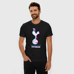 Футболка slim-fit Tottenham FC в стиле glitch, цвет: черный — фото 2