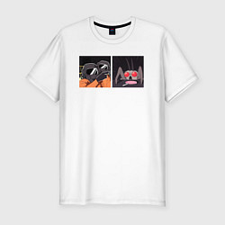 Футболка slim-fit Lethal Company: Meme, цвет: белый
