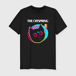 Мужская slim-футболка The Offspring rock star cat