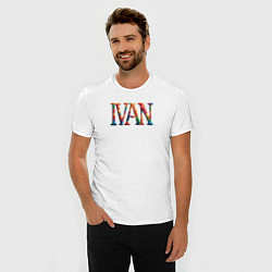 Футболка slim-fit Ivan yarn art, цвет: белый — фото 2