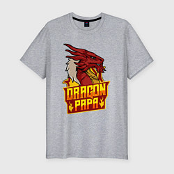 Мужская slim-футболка Dragon papa