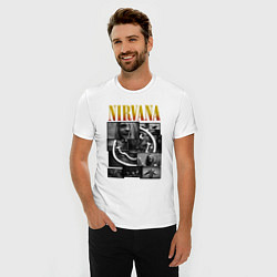 Футболка slim-fit Nirvana kurt krist dave, цвет: белый — фото 2
