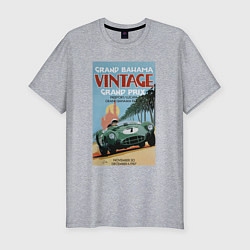 Футболка slim-fit Grand Prix VINTAGE, цвет: меланж