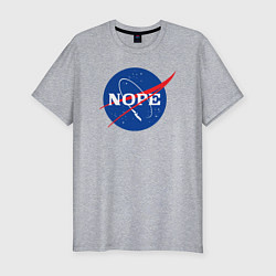 Футболка slim-fit Nope NASA, цвет: меланж