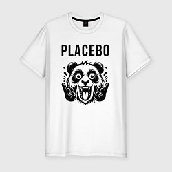 Мужская slim-футболка Placebo - rock panda