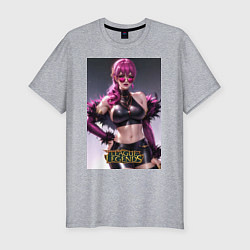 Футболка slim-fit Akali Kda League Of Legends, цвет: меланж