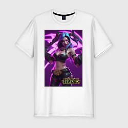 Футболка slim-fit League of Legends Akali Kda, цвет: белый