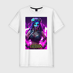 Футболка slim-fit League of Legends Akali Kda, цвет: белый