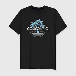 Футболка slim-fit California beach, цвет: черный