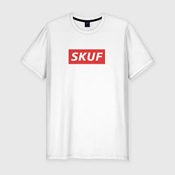 Футболка slim-fit Skuf - trend, цвет: белый