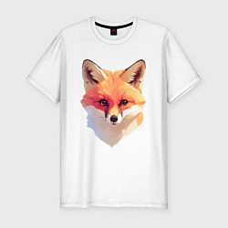 Футболка slim-fit Foxs head, цвет: белый