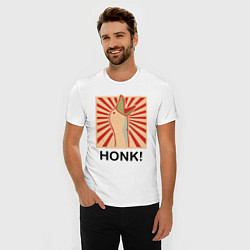 Футболка slim-fit Гусь honk, цвет: белый — фото 2