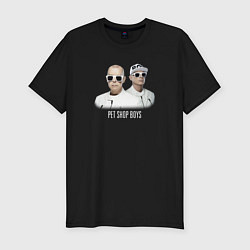 Футболка slim-fit Pet Shop Boys - A Band, цвет: черный