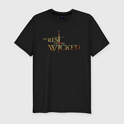 Футболка slim-fit No rest for the wicked logo, цвет: черный