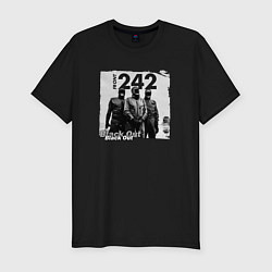 Футболка slim-fit Front-242 - A band on tour, цвет: черный