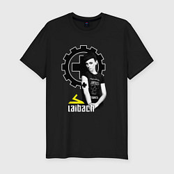 Мужская slim-футболка Laibach - A girl with tshirt