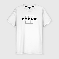 Футболка slim-fit Zeecr - auto, цвет: белый