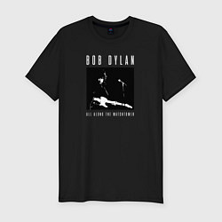 Мужская slim-футболка Rock legend Bob Dylan