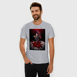 Футболка slim-fit Re:Zero Субару Нацуки, цвет: меланж — фото 2