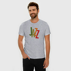 Футболка slim-fit Jazz retro in color, цвет: меланж — фото 2