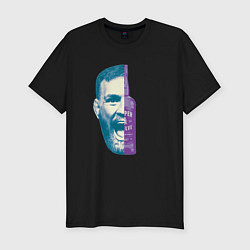 Футболка slim-fit Конор и виски, цвет: черный