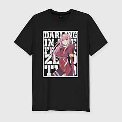 Футболка slim-fit Darling in the FranXX zero, цвет: черный