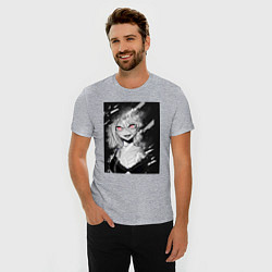 Футболка slim-fit Senpai девушка, цвет: меланж — фото 2