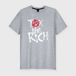 Футболка slim-fit Tax the rich, цвет: меланж