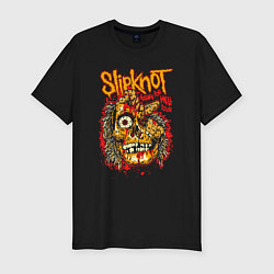 Футболка slim-fit Slipknot rock band, цвет: черный