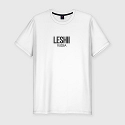 Футболка slim-fit Leshii - леший, цвет: белый