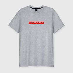 Футболка slim-fit Honda red logo, цвет: меланж