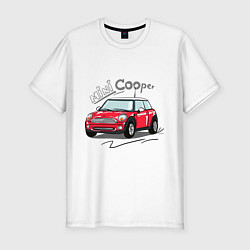 Футболка slim-fit Mini Cooper, цвет: белый