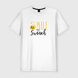 Футболка slim-fit Smile its sunnah, цвет: белый