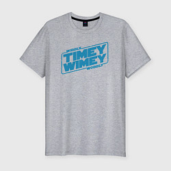 Футболка slim-fit Timey wimey wibbly wobbly, цвет: меланж