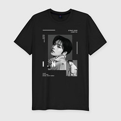 Футболка slim-fit Stray kids IN, цвет: черный