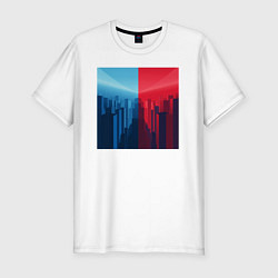 Футболка slim-fit Архитектурный минимализм, цвет: белый