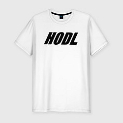 Футболка slim-fit HODL, цвет: белый