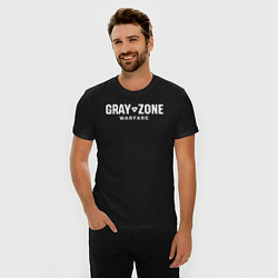 Футболка slim-fit Gray zone warfare logo, цвет: черный — фото 2
